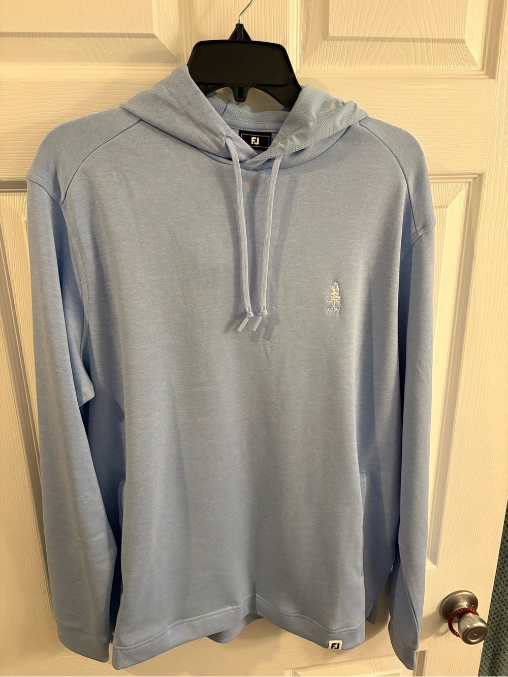 FootJoy Light Blue Pullover Hoodie with Subtle Logo NWT